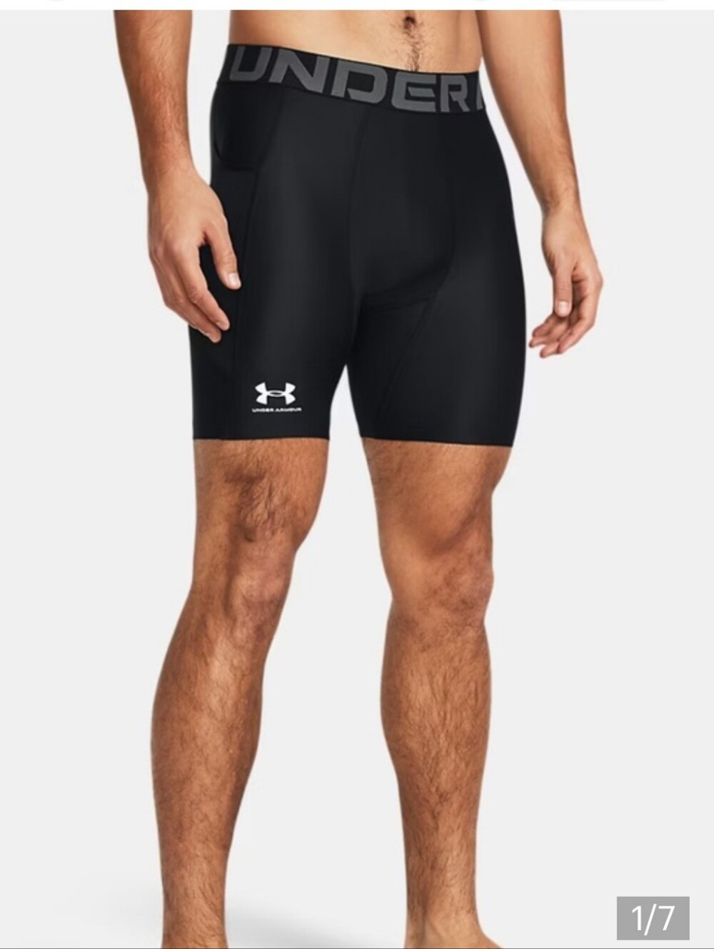 Under Armour HeatGear Compression Shorts Men’s size L Black Athletic Baselayer